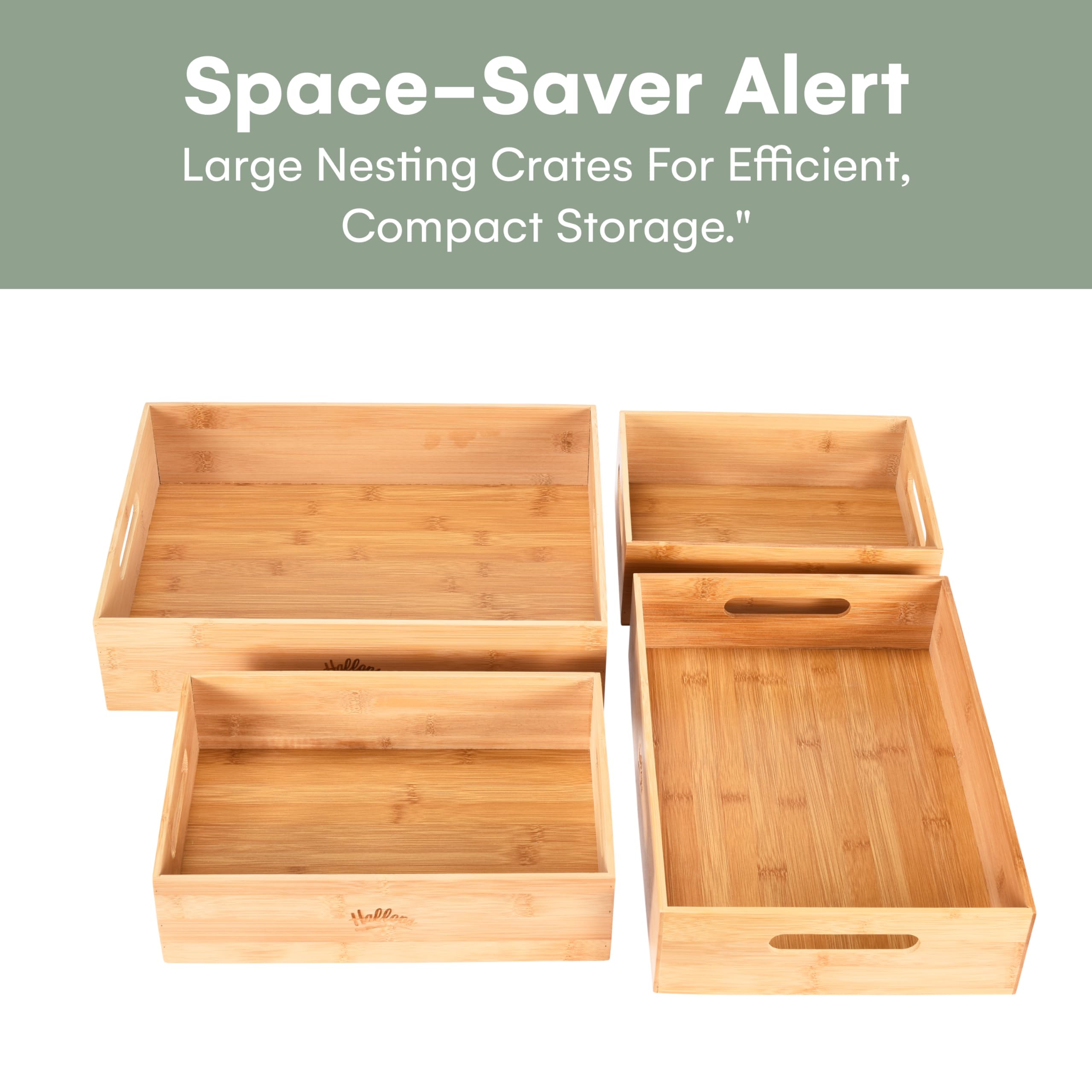 Hallops antique wooden crate adds nostalgic display to shelves.
