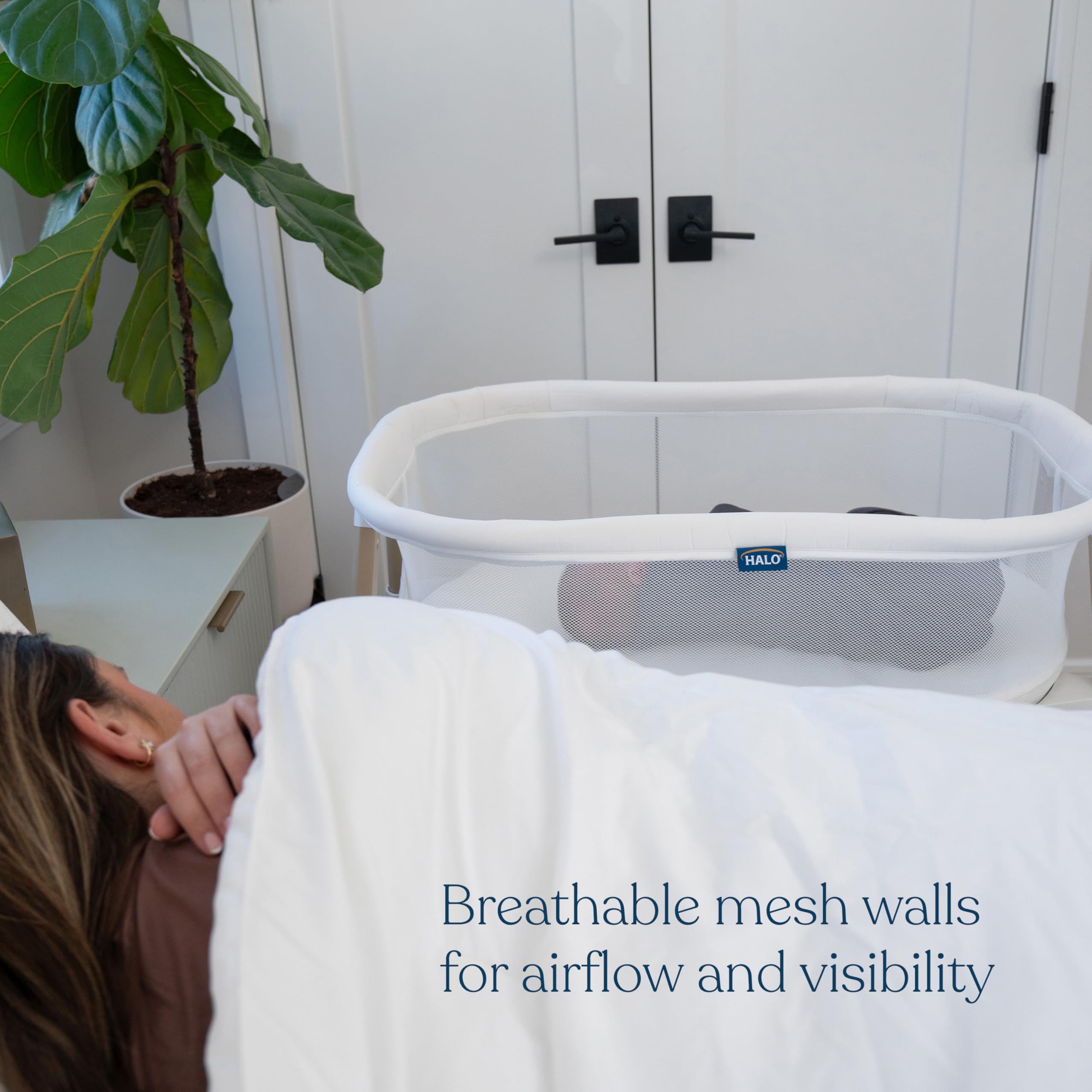 Halo BassiNest Essential Sleeper tool-free setup for quick, calm baby settling.