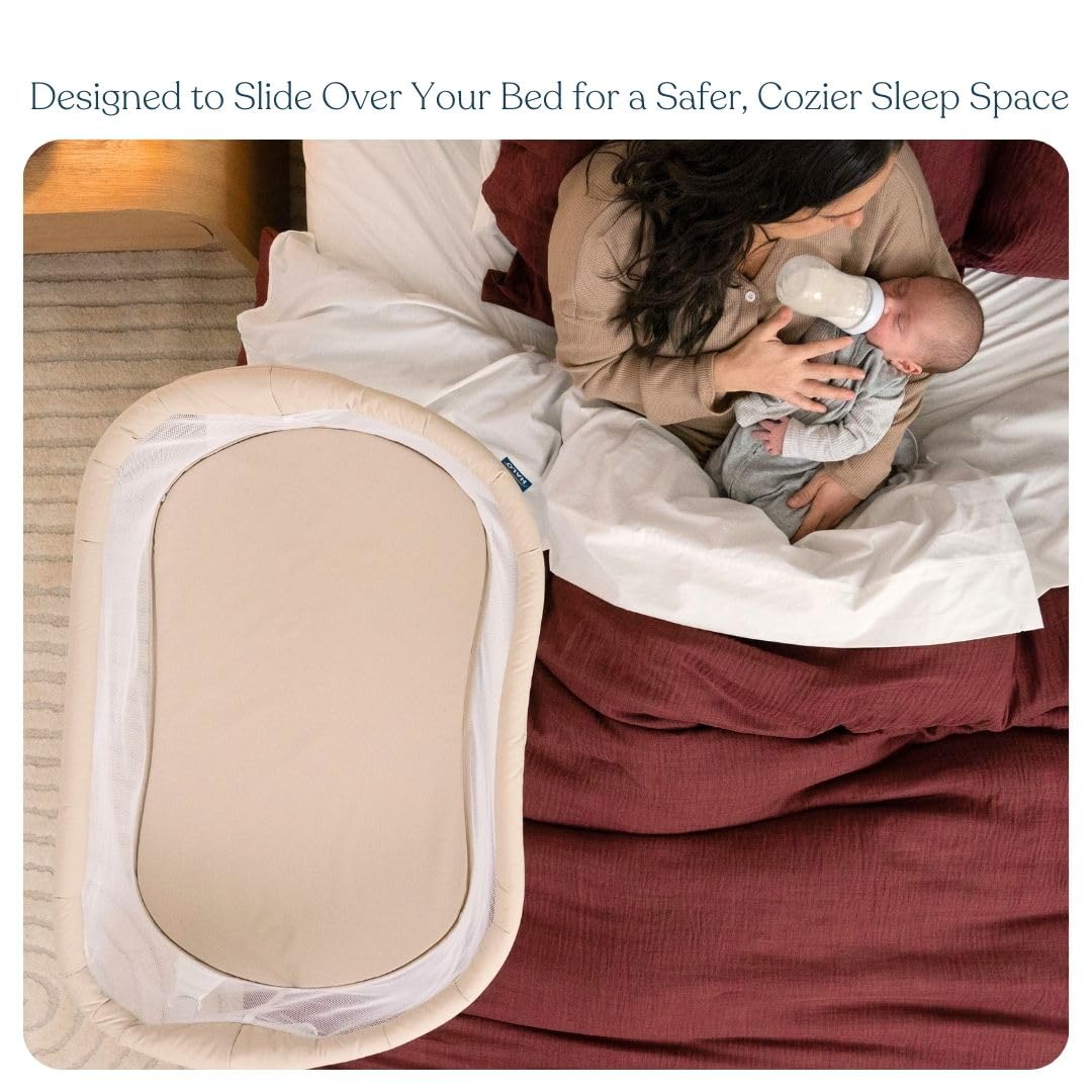 HALO BassiNest Lite machine-washable mesh walls for easy cleaning.