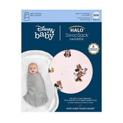 HALO Sleepsack Swaddle bottom zipper access enables quick diaper changes.