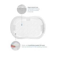 HALO DreamWeave BassiNest washable core, rinses easily and dries quickly