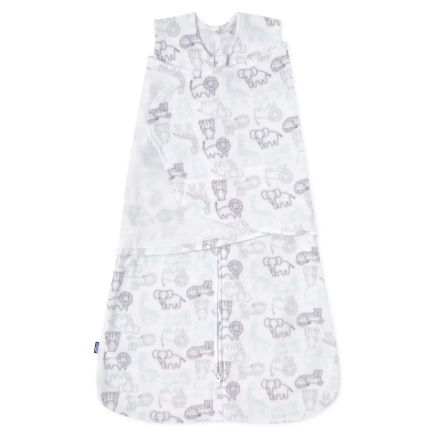 HALO micro-fleece sleepsack swaddle arm-in for secure newborn wrapping.