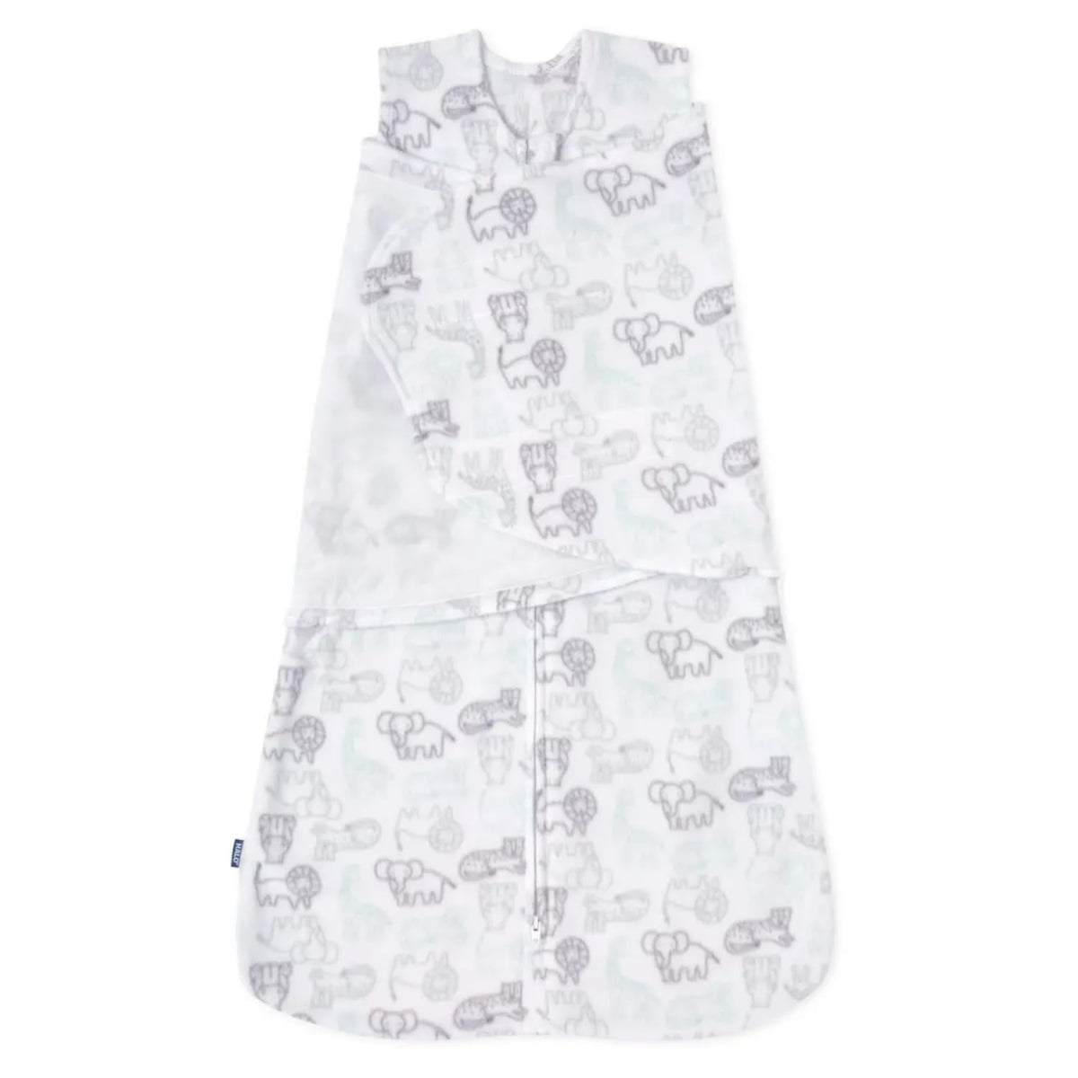 HALO micro-fleece sleepsack swaddle arm-in for secure newborn wrapping.