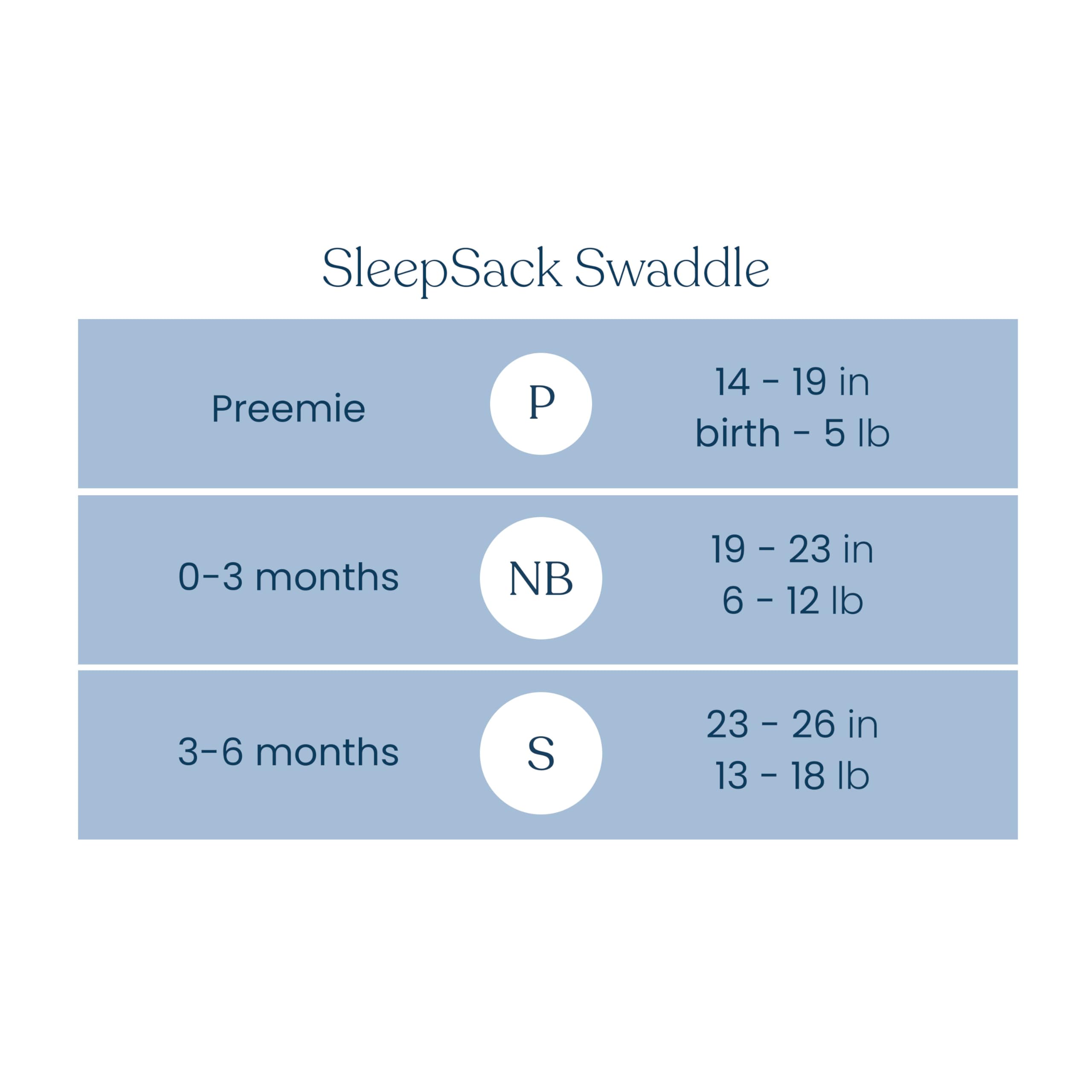 HALO preemie size options support early swaddle transitions.