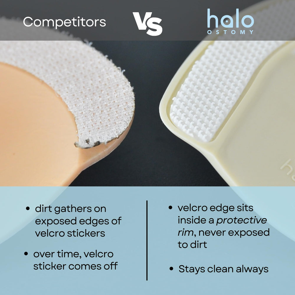 Halo Ostomy Stoma Guard uses injection-molded polypropylene for durability.