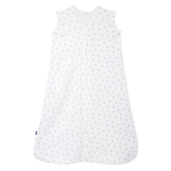 HALO SleepSack blue thyme 0-6 months worn by baby for cozy, safe sleep.