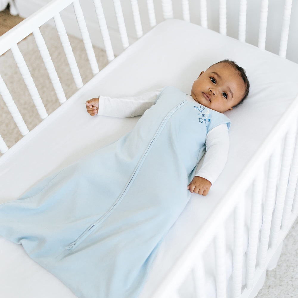 Halo Sleepsack 100% cotton interlock fabric feels soft on skin.
