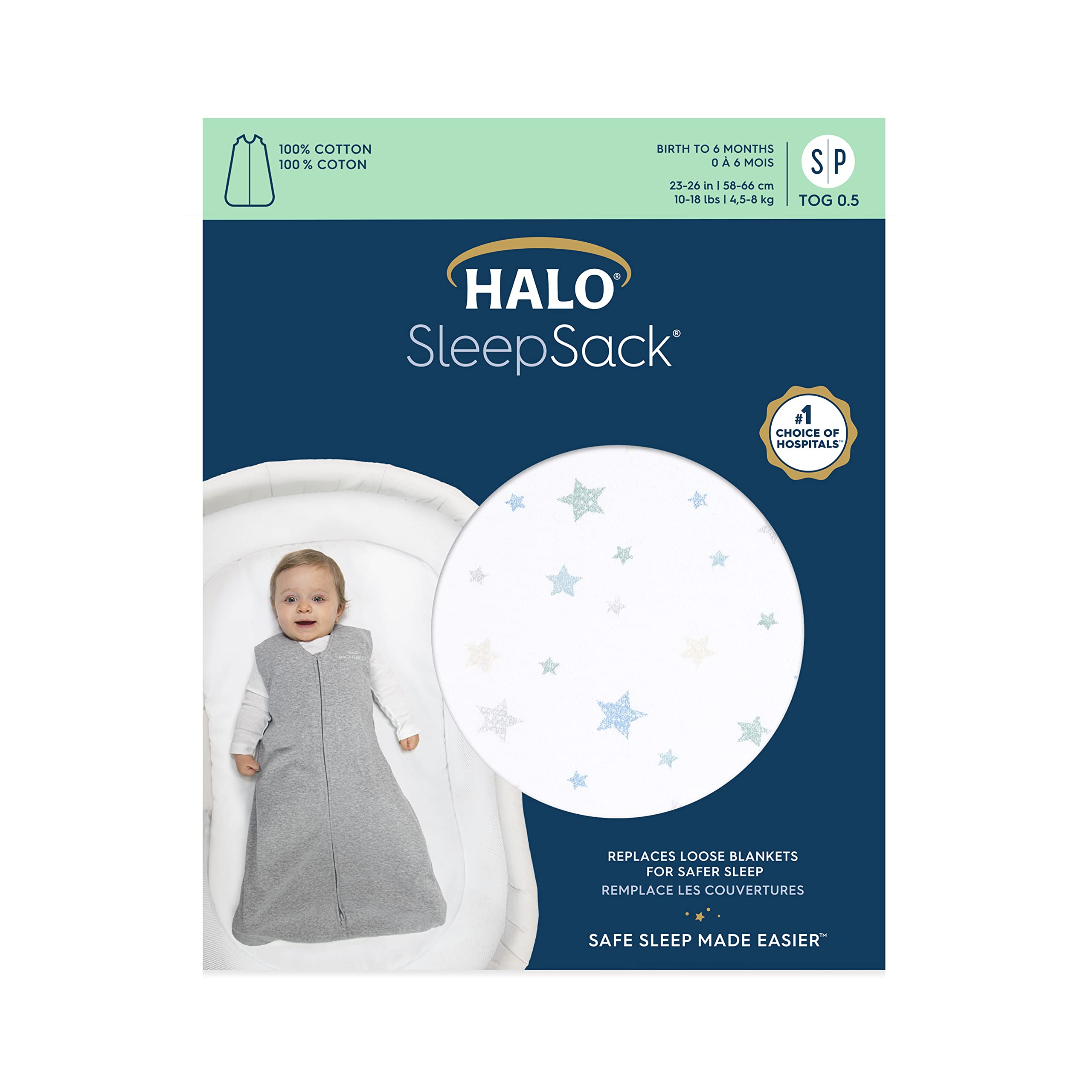 HALO SleepSack hip-friendly design supports healthy hip positioning.
