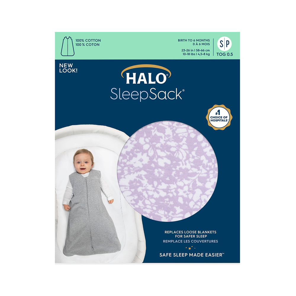 HALO SleepSack hip friendly design supports proper hip position.