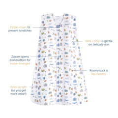 HALO SleepSack hip-healthy design supports comfortable hip movement
