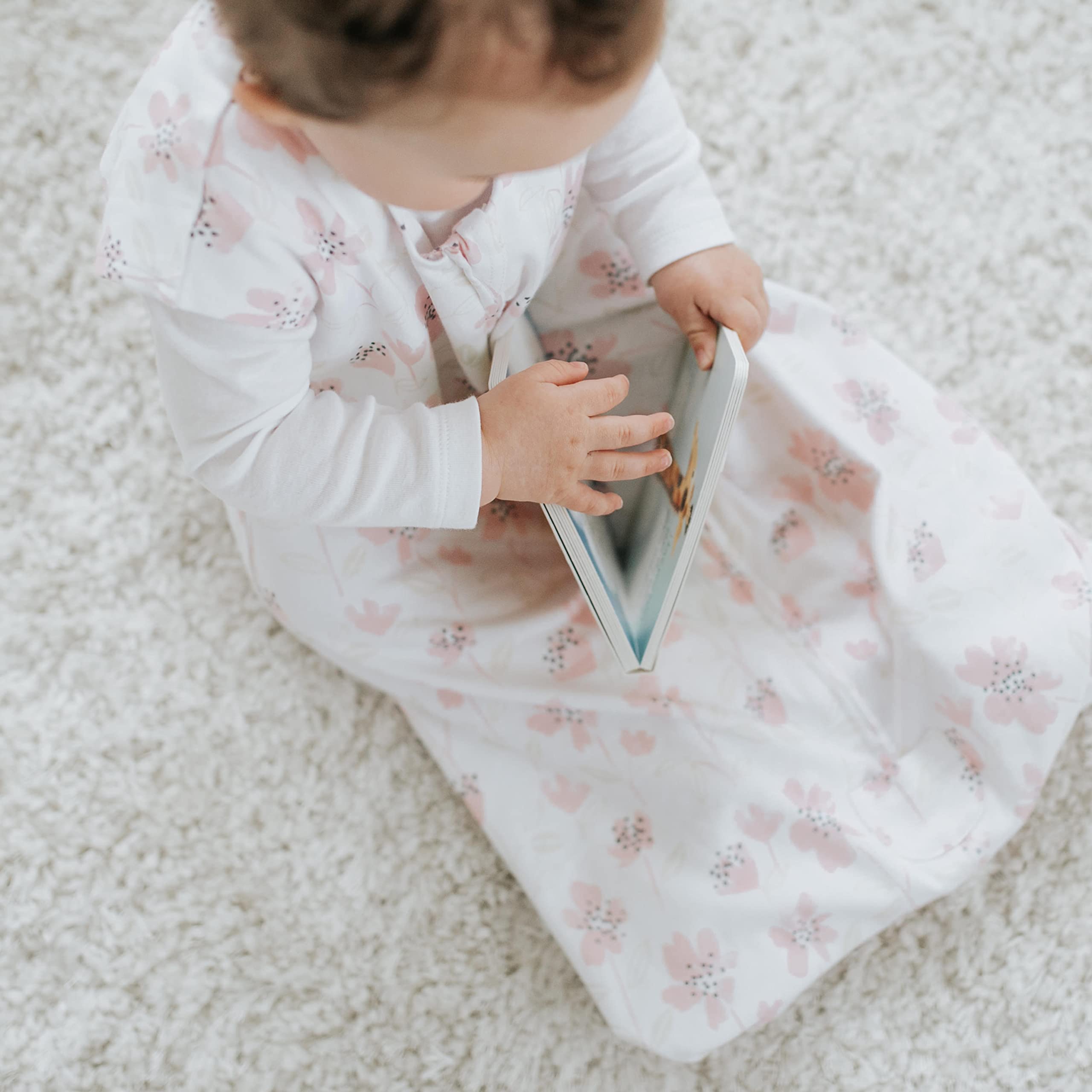 HALO SleepSack supports hip healthy positioning for growing infants