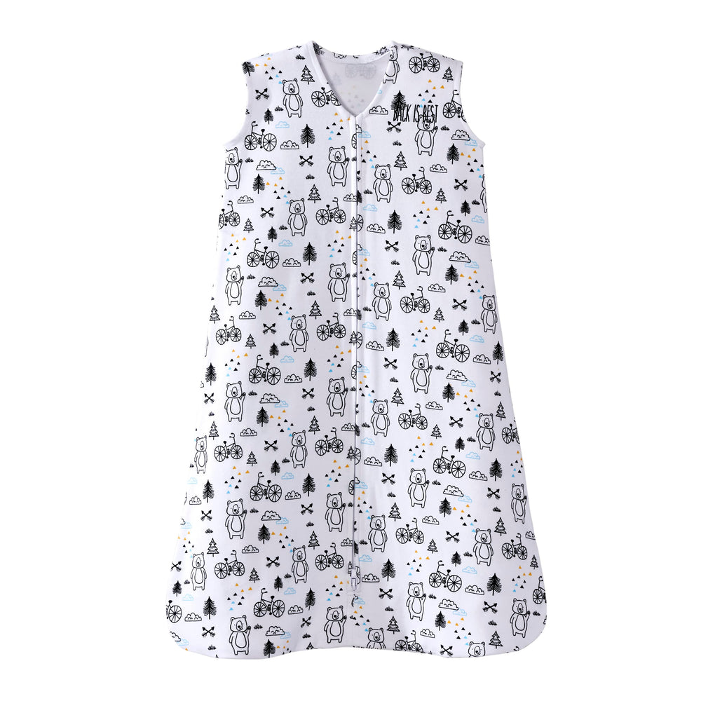 Halo SleepSack Huggy Bears design promotes safe sleep and comfort.