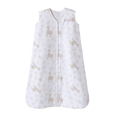 Halo SleepSack llama sand front view, soft, breathable 100% cotton.