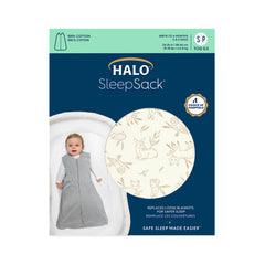 HALO SleepSack lullaby forest back view; cozy wearable blanket for safe nights.