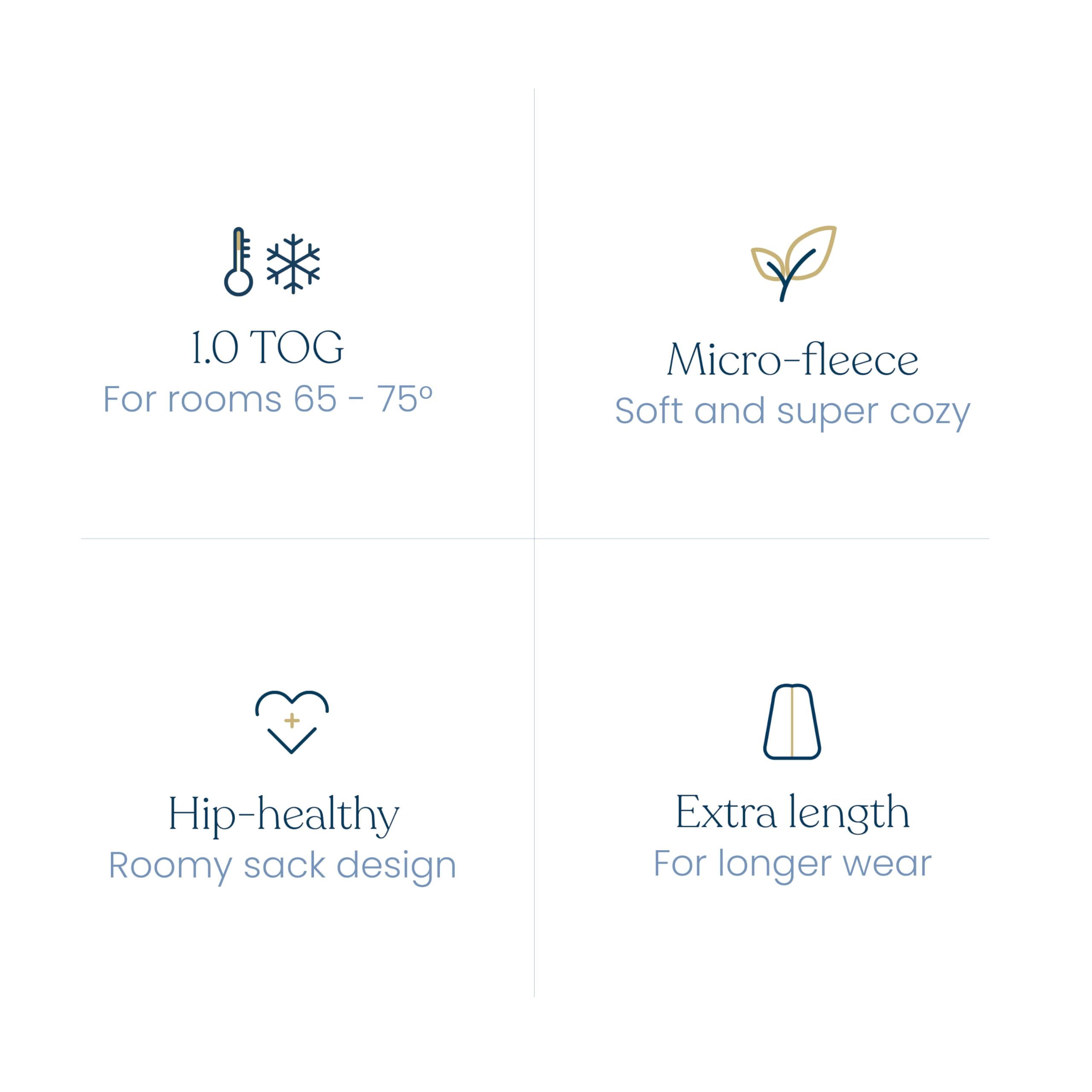 HALO Sleepsack sleeveless design reduces overheating during sleep