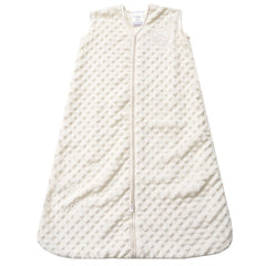 Halo Sleepsack Plush Dot Velboa Cream Small for cozy, safe baby sleep.