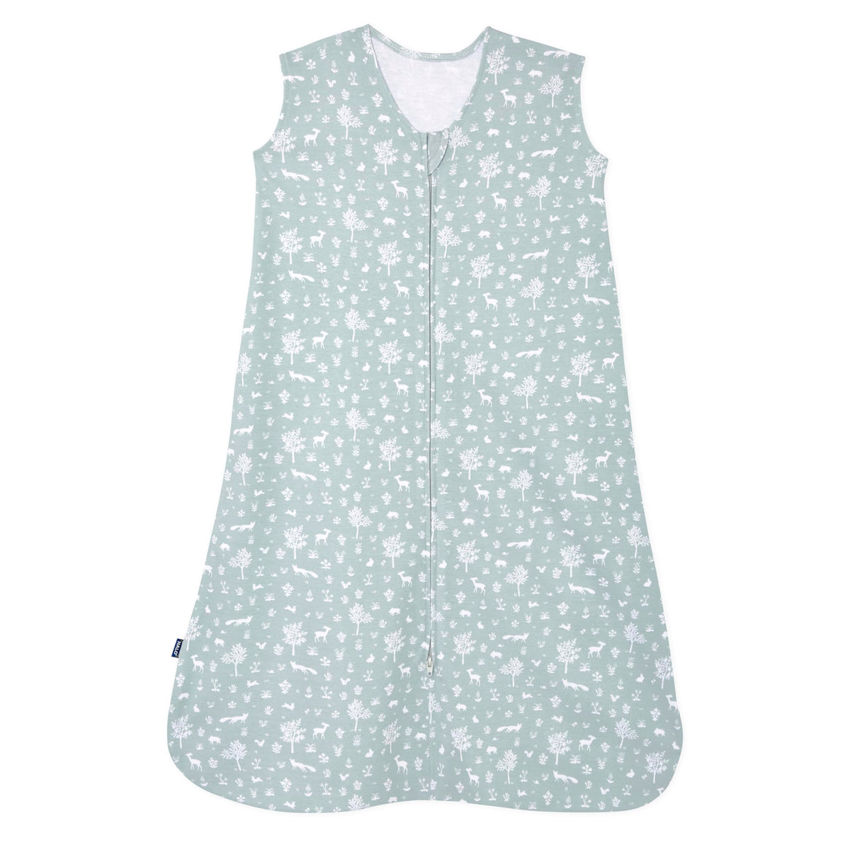 HALO SleepSack Sage Woodland front view shows a cozy wearable blanket for safer sleep.
