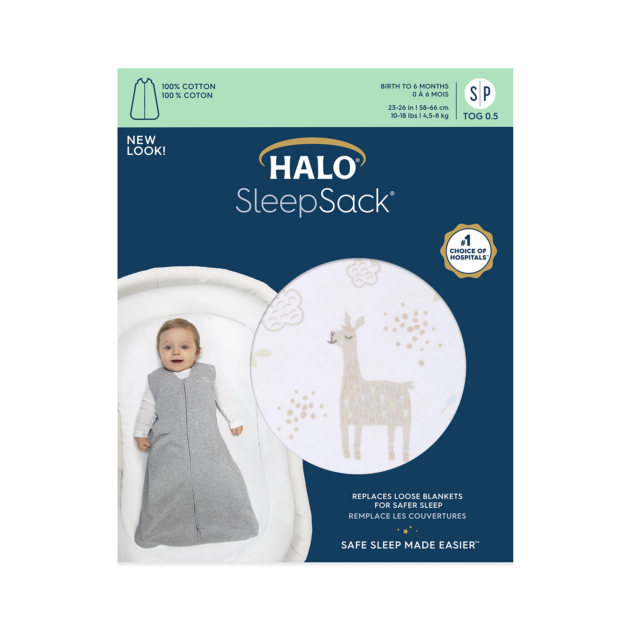 X-Large HALO SleepSack 18-24 months fits growing toddlers.