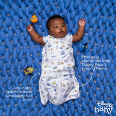 HALO sleeveless design reduces overheating while swaddling
