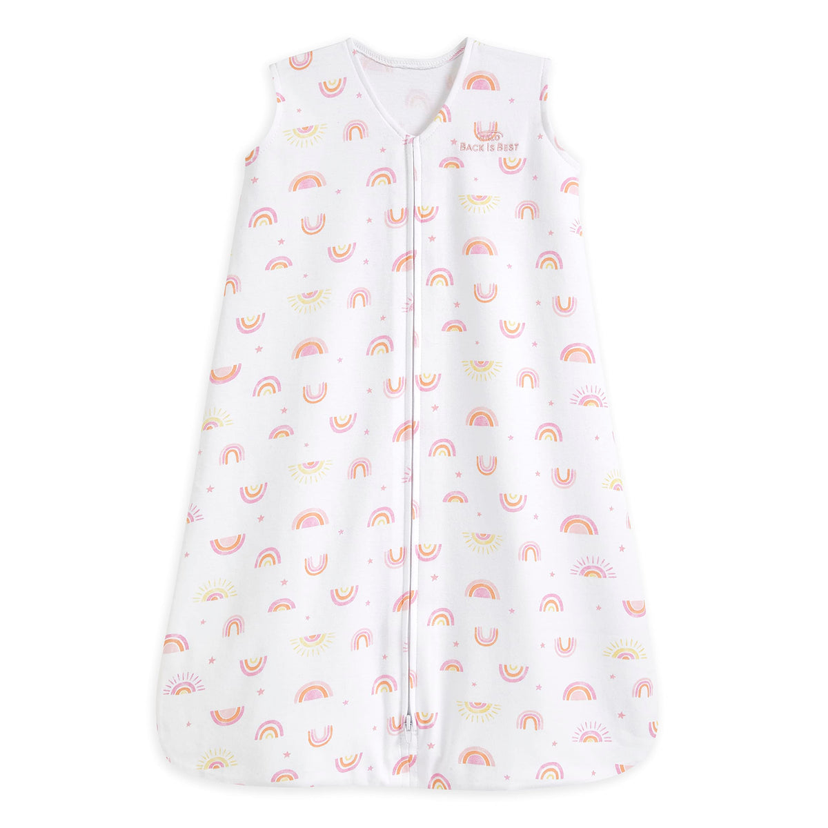HALO Sleepsack Sunshine Rainbows wearable blanket for safe, cozy baby sleep
