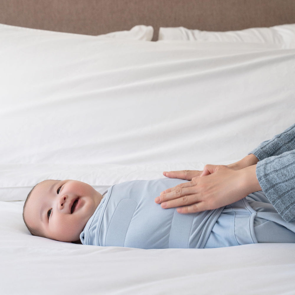 HALO SleepSack SuperSoft arms-in swaddle provides secure, soothing wrap