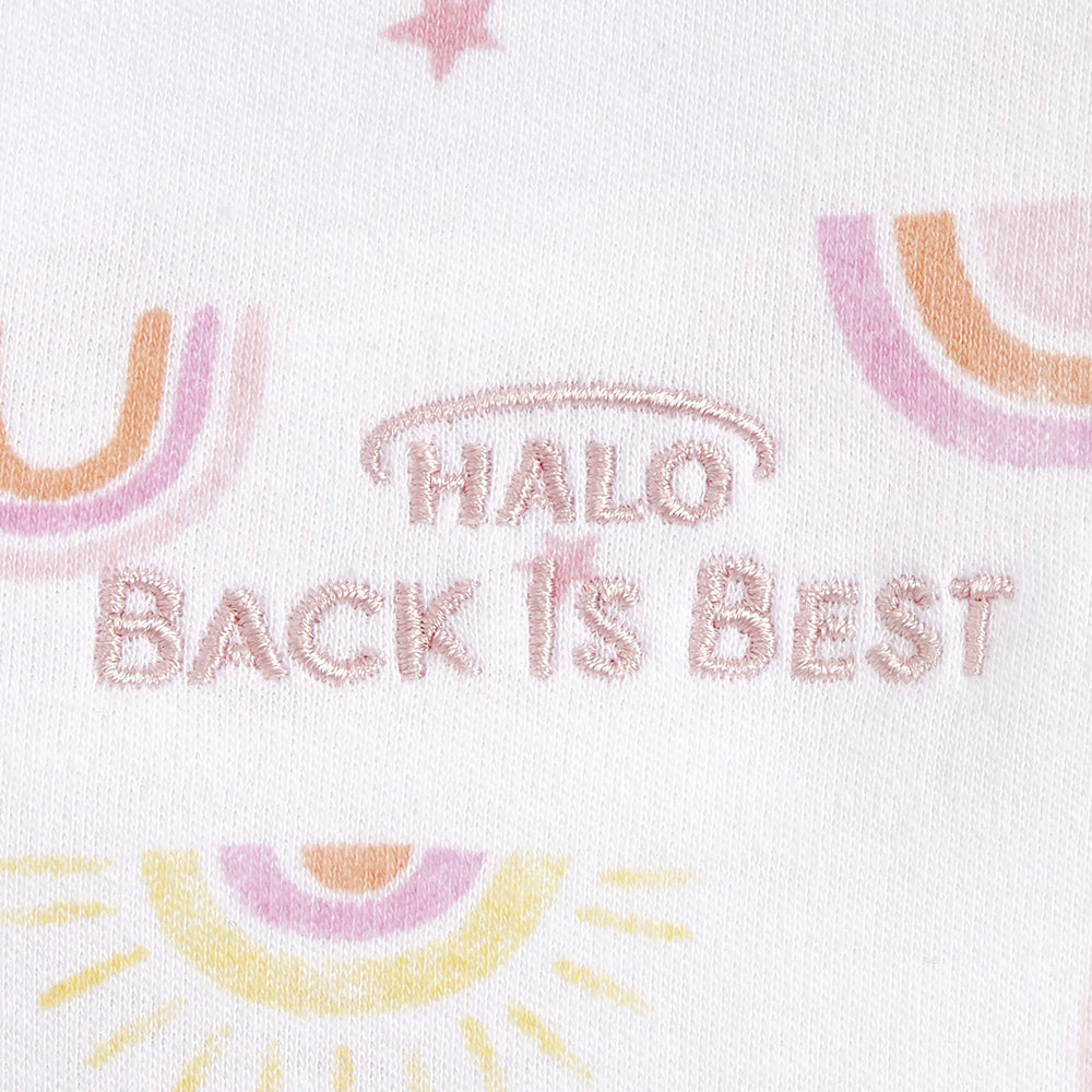 HALO cotton double-knit close-up shows soft, breathable fabric and gentle stretch