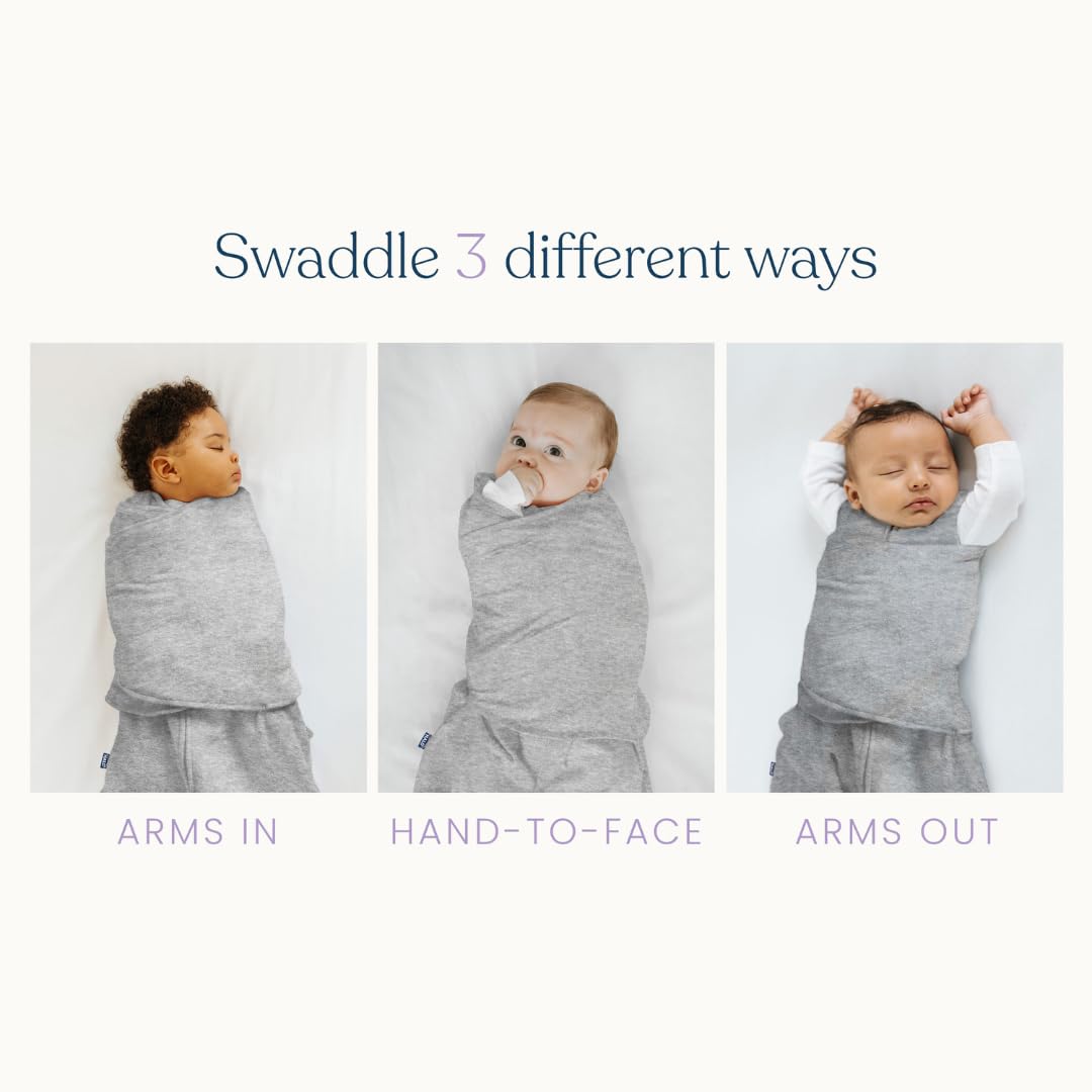HALO Sleepsack Swaddle sleeveless design reduces overheating while keeping arms secure.