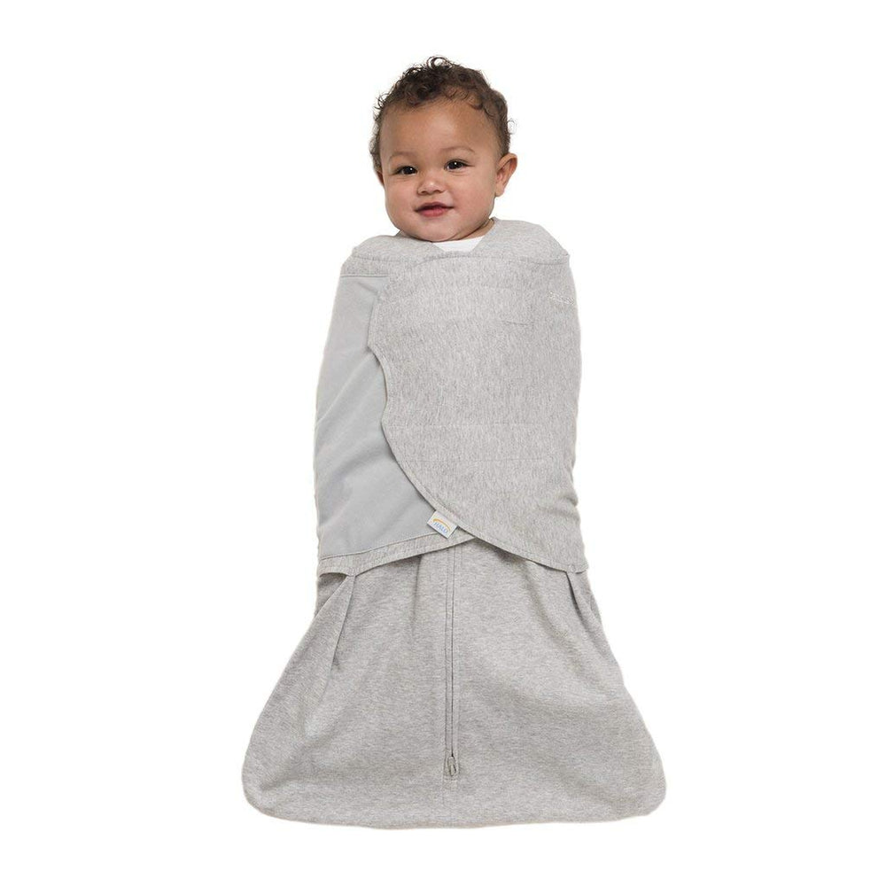 HALO Sleepsack Swaddle with three-way adjustable arms supports self-soothing