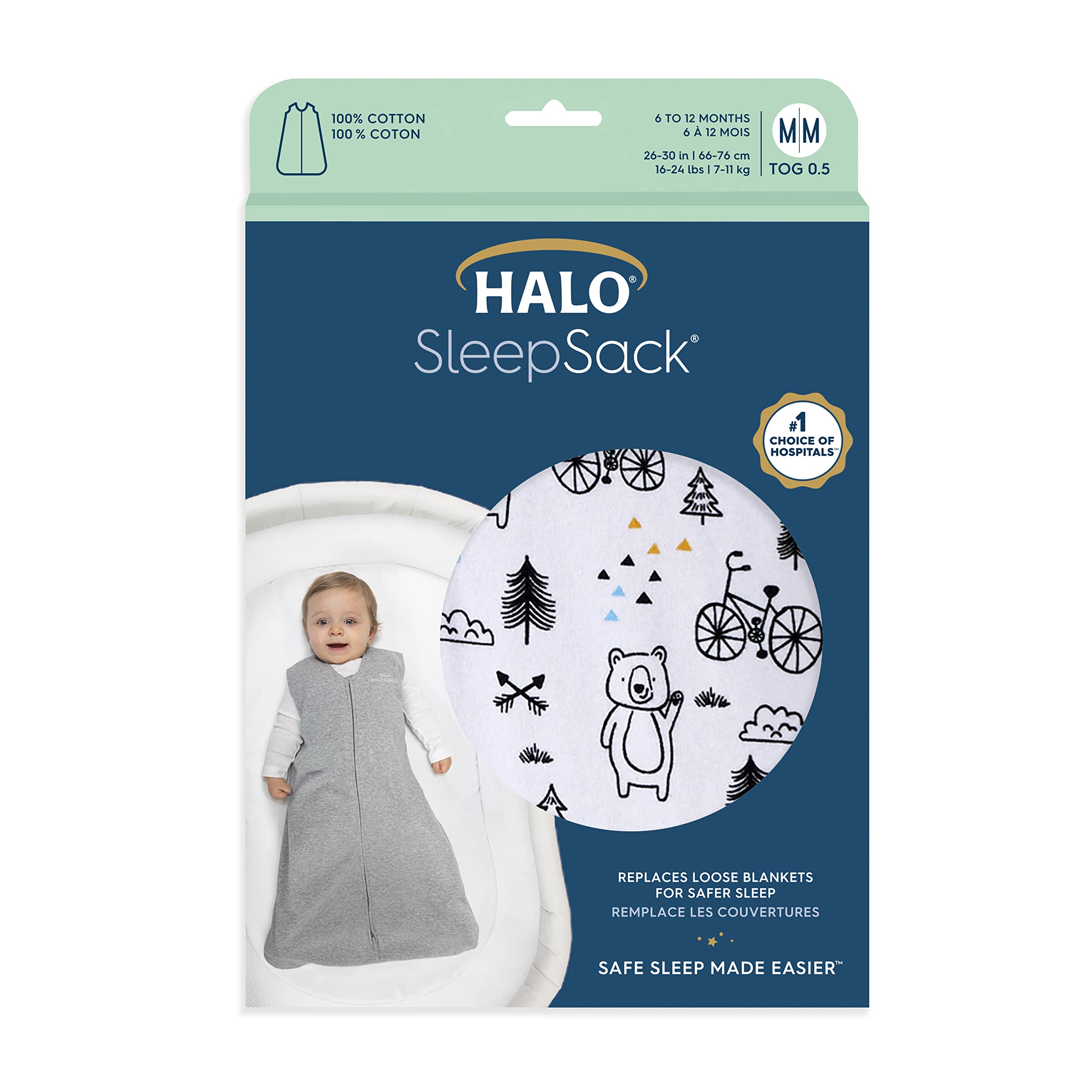 Halo SleepSack TOG 0.5 ideal for warm nights.