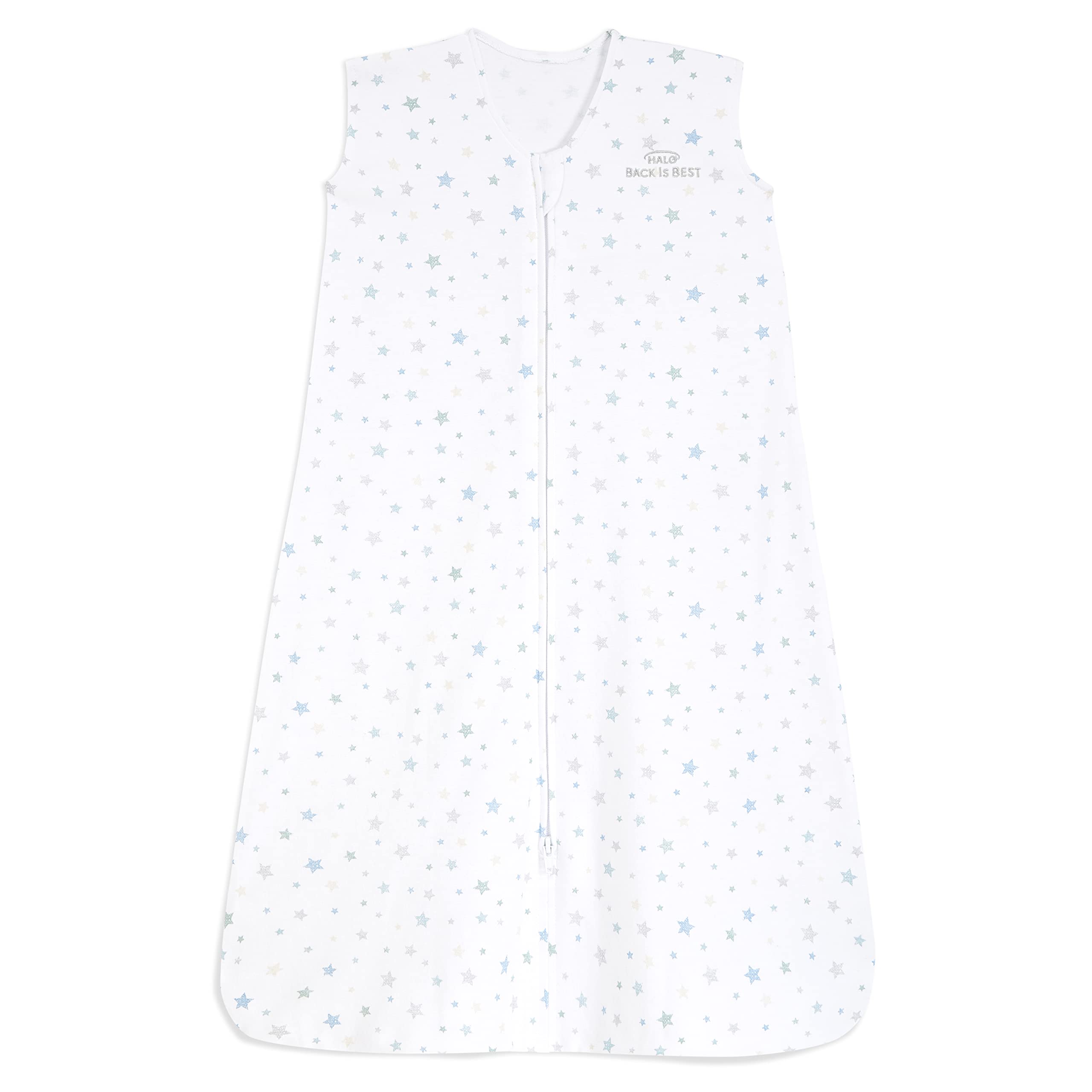 HALO SleepSack Twinkle Blue wearable blanket keeps baby snug and secure at night.