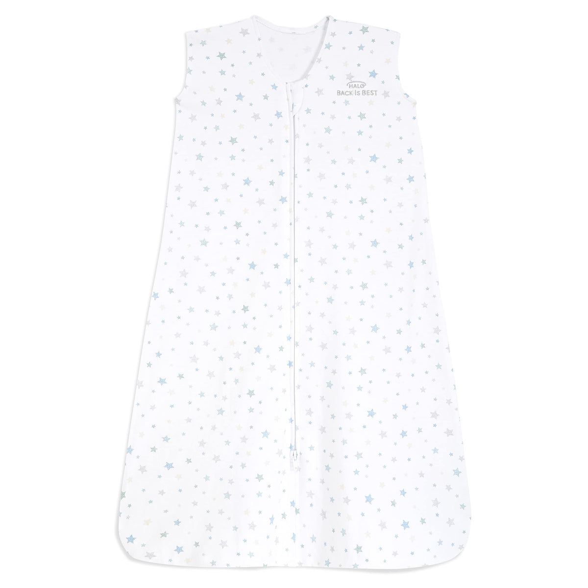 HALO SleepSack Twinkle Blue wearable blanket keeps baby snug and secure at night.