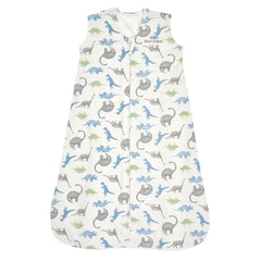 Halo SleepSack Watercolor Dinos front view for cozy, secure sleep