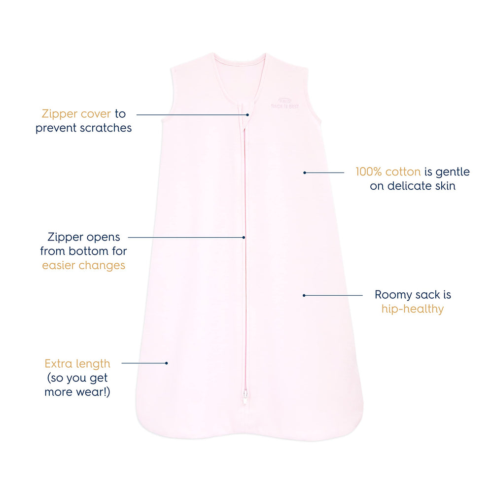 HALO Sleepsack worn by baby showing wearable blanket in use for safety