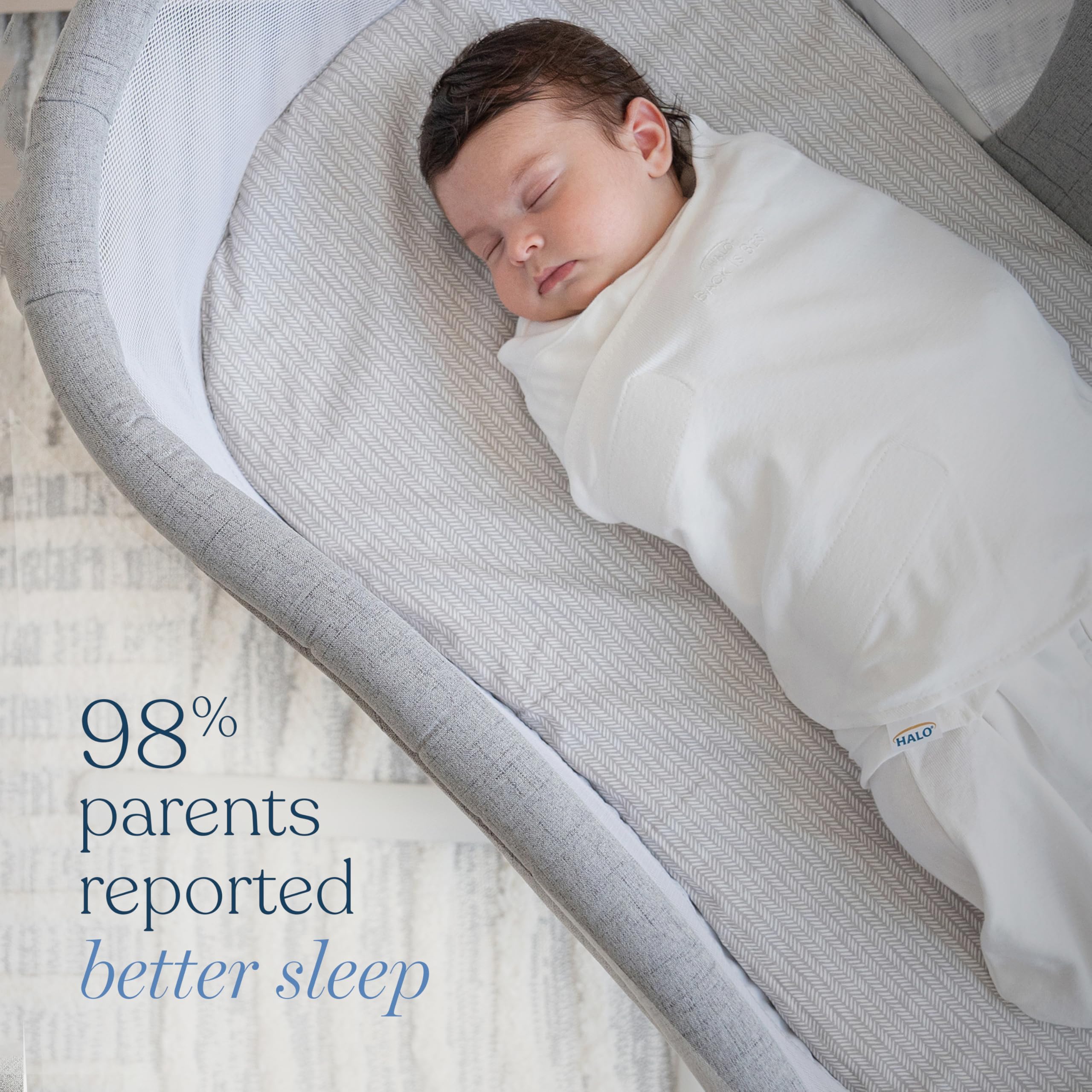 HALO soft microfleece plush inside-out fabric for cozy warmth