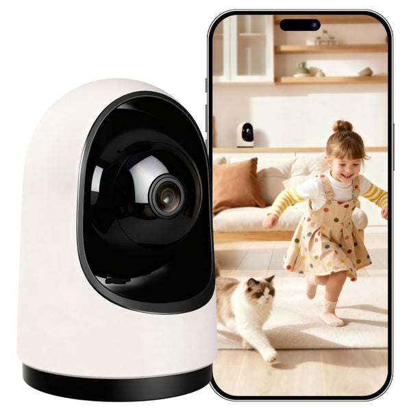 Haloak Smart Baby Camera: 360° view for comprehensive room monitoring.