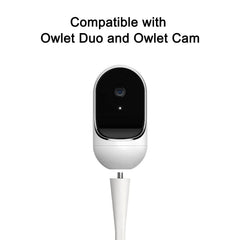 Haloera baby monitor mount for Owlet Cam with smooth swivel for optimal viewing angles