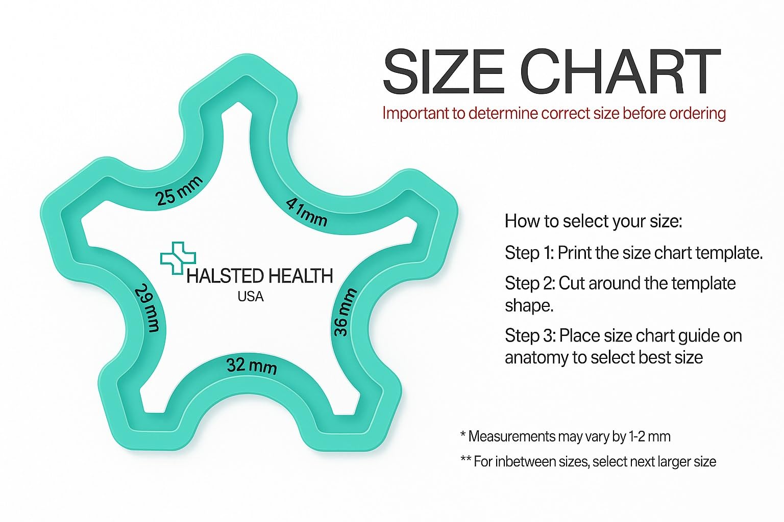 Halsted Health clear sheath enables easy visual inspection of skin.