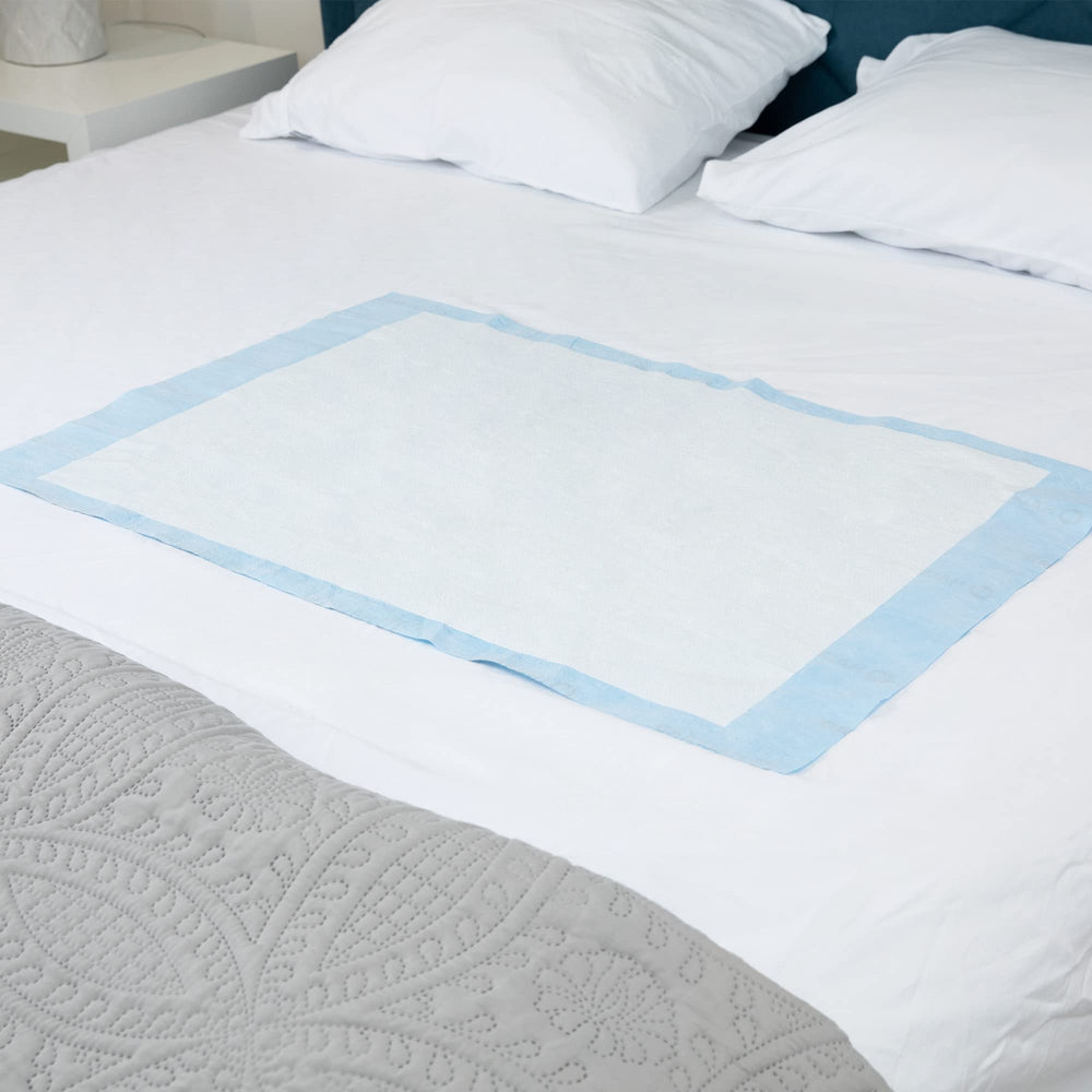 HALYARD underpads close-up highlights absorption and odor control features
