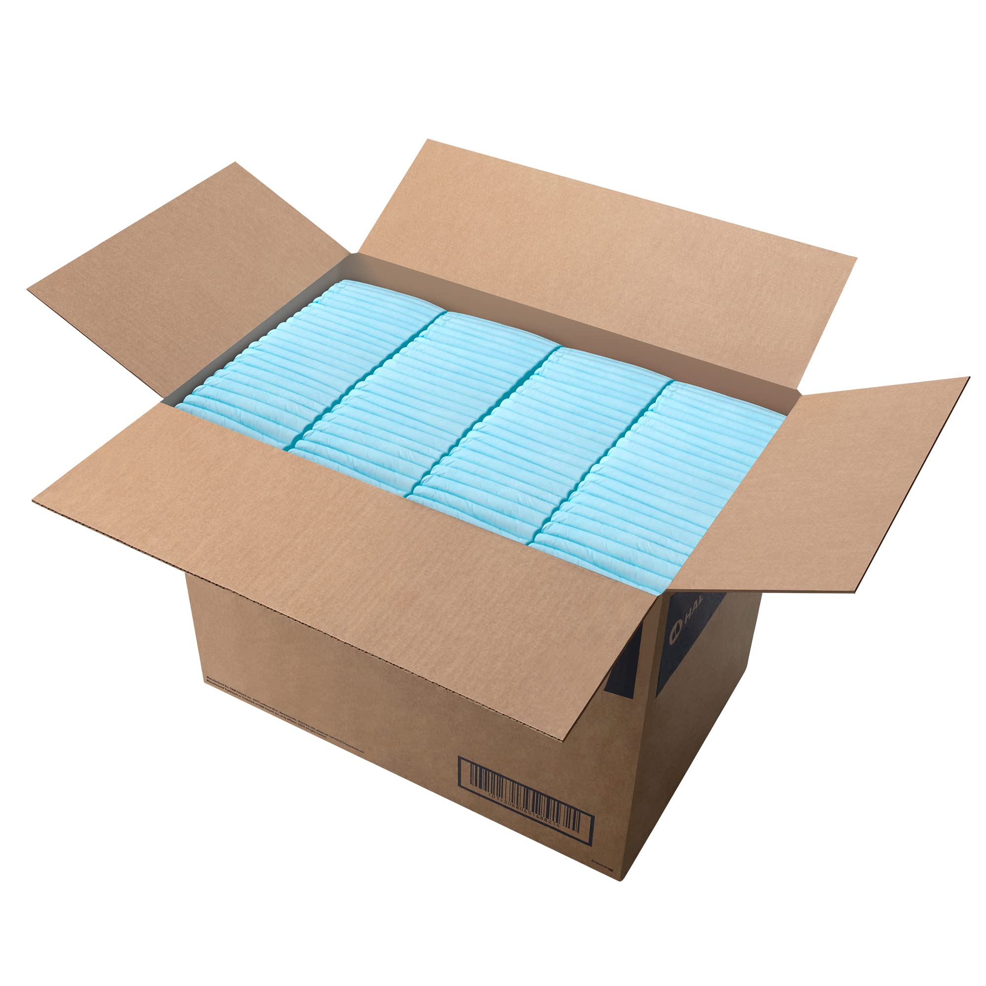 HALYARD underpads pack 50 light blue offering value and convenience.