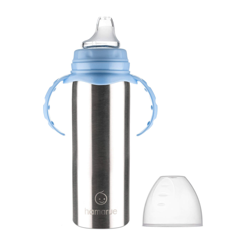 Hamarue durable reusable cup blue suitable for daycare and travel.