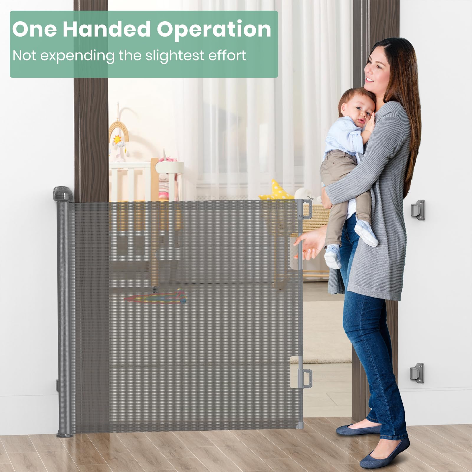 HAMOPY adjustable baseboard brackets fit various heights for stable mounting.