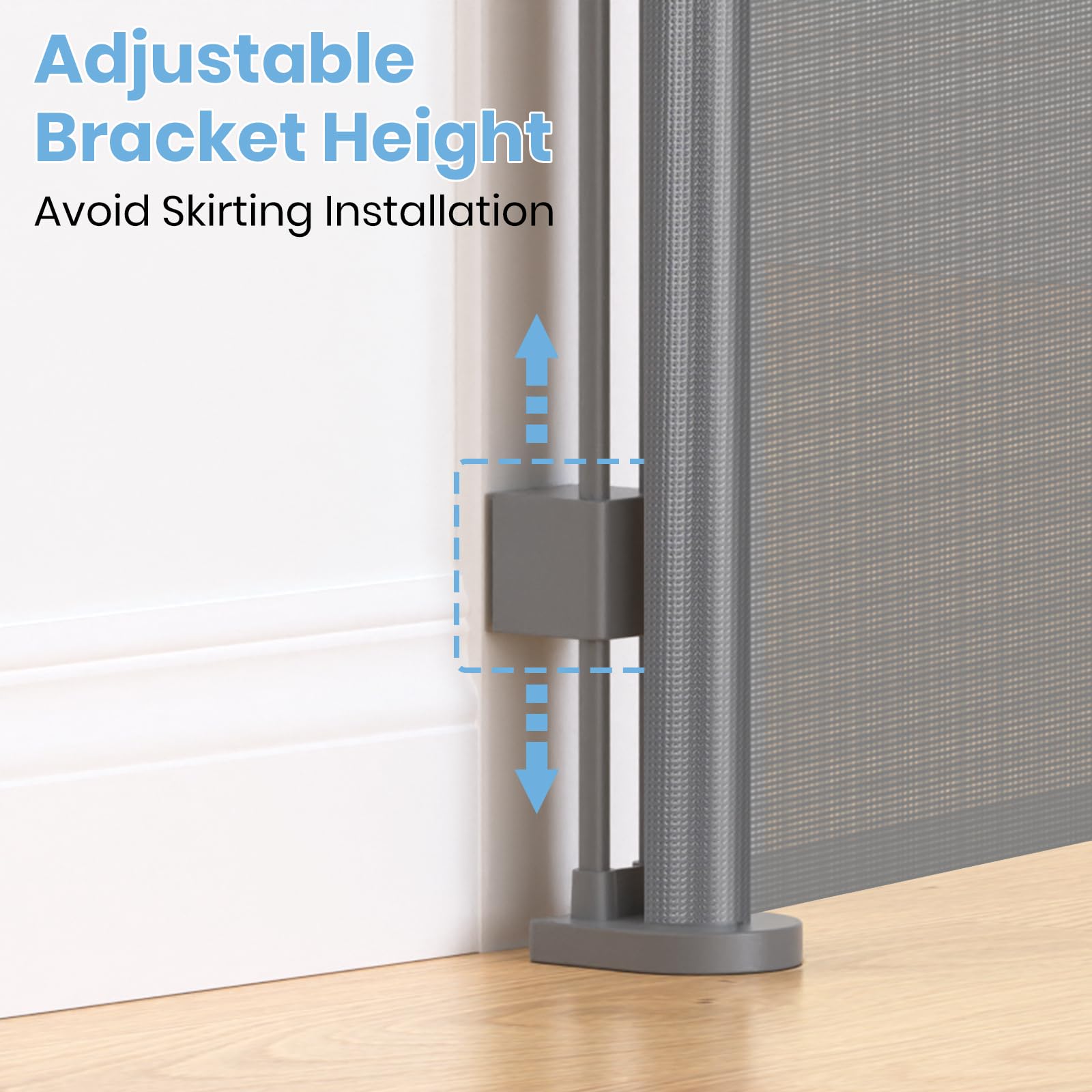 HAMOPY adjustable lower brackets fit baseboards securely