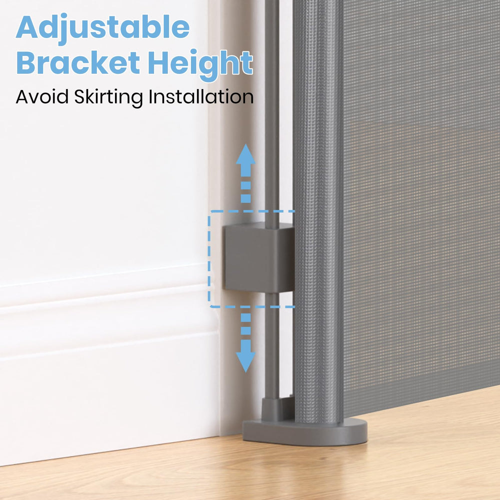 HAMOPY adjustable lower brackets fit baseboards securely