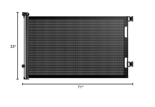 HAMOPY retractable gate folds neatly for compact storage
