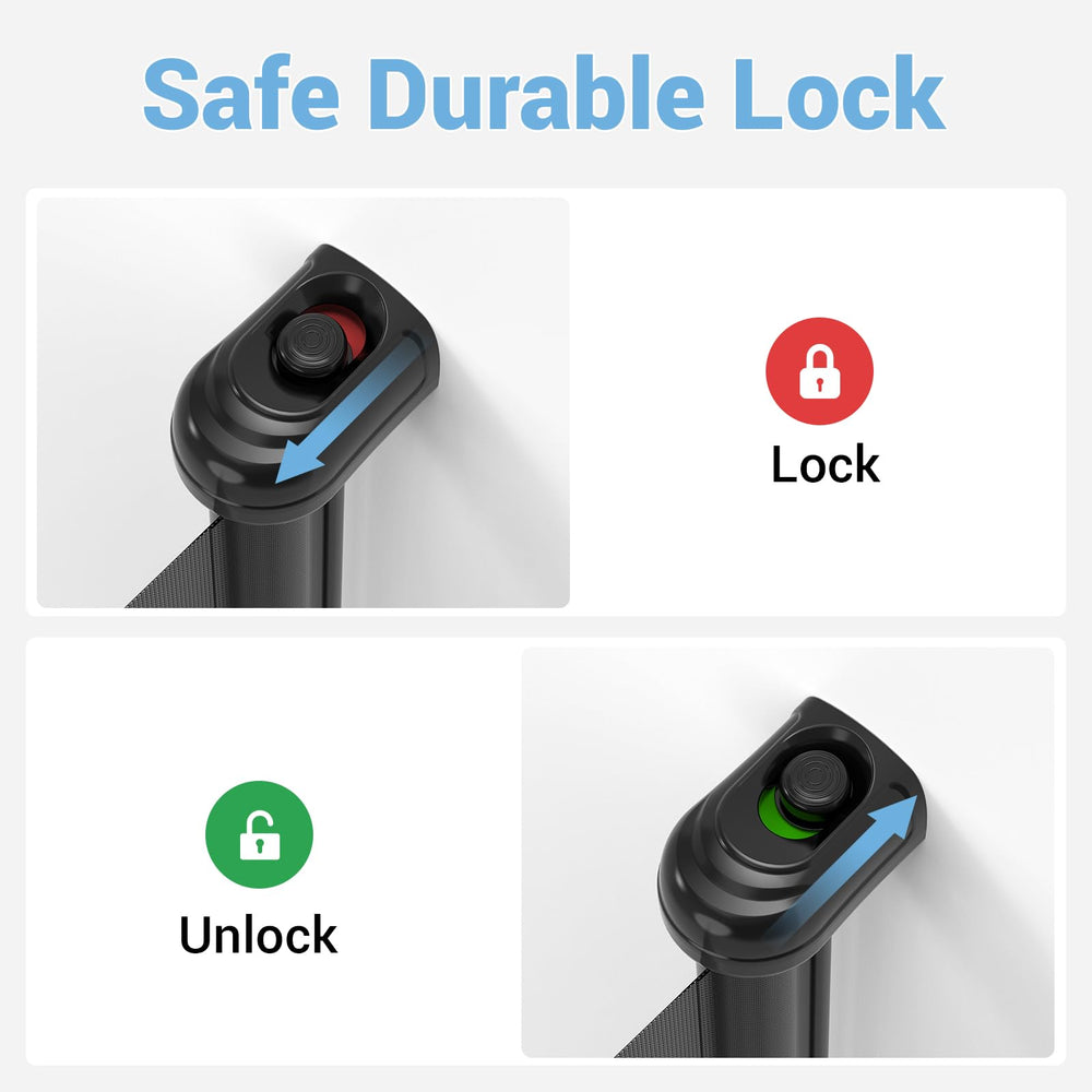 HAMOPY automatic locking close-up highlights simple, secure operation