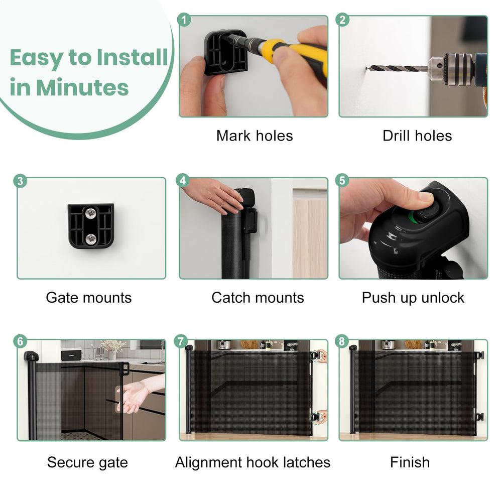 HAMOPY height-adjustable lower brackets fit different baseboards