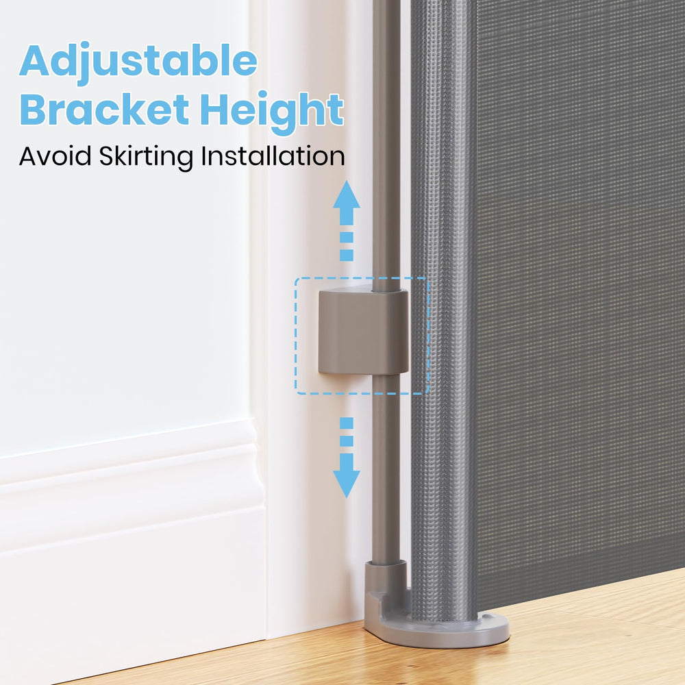 HAMOPY adjustable lower brackets accommodate various baseboards