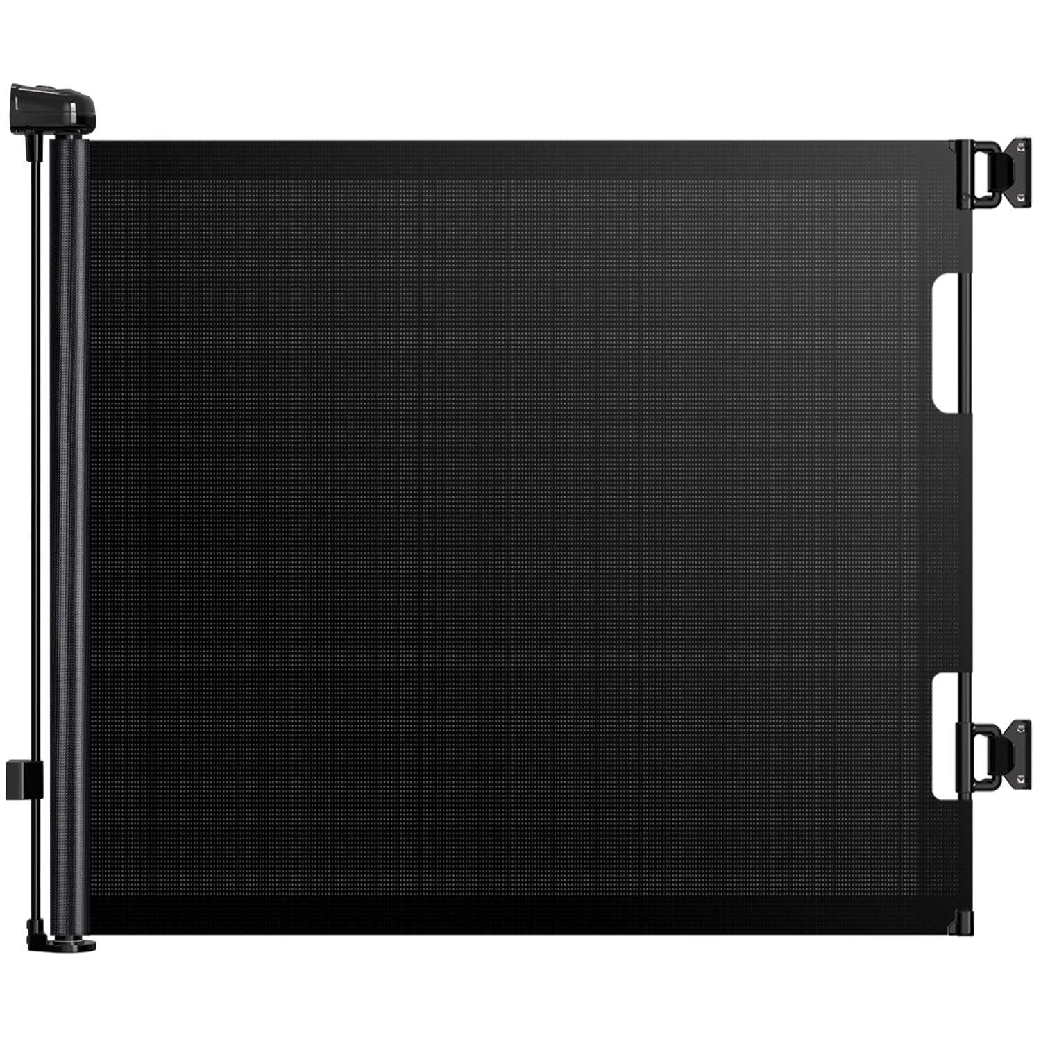 HAMOPY retractable gate extended to 55 inches for stairs and doorways.