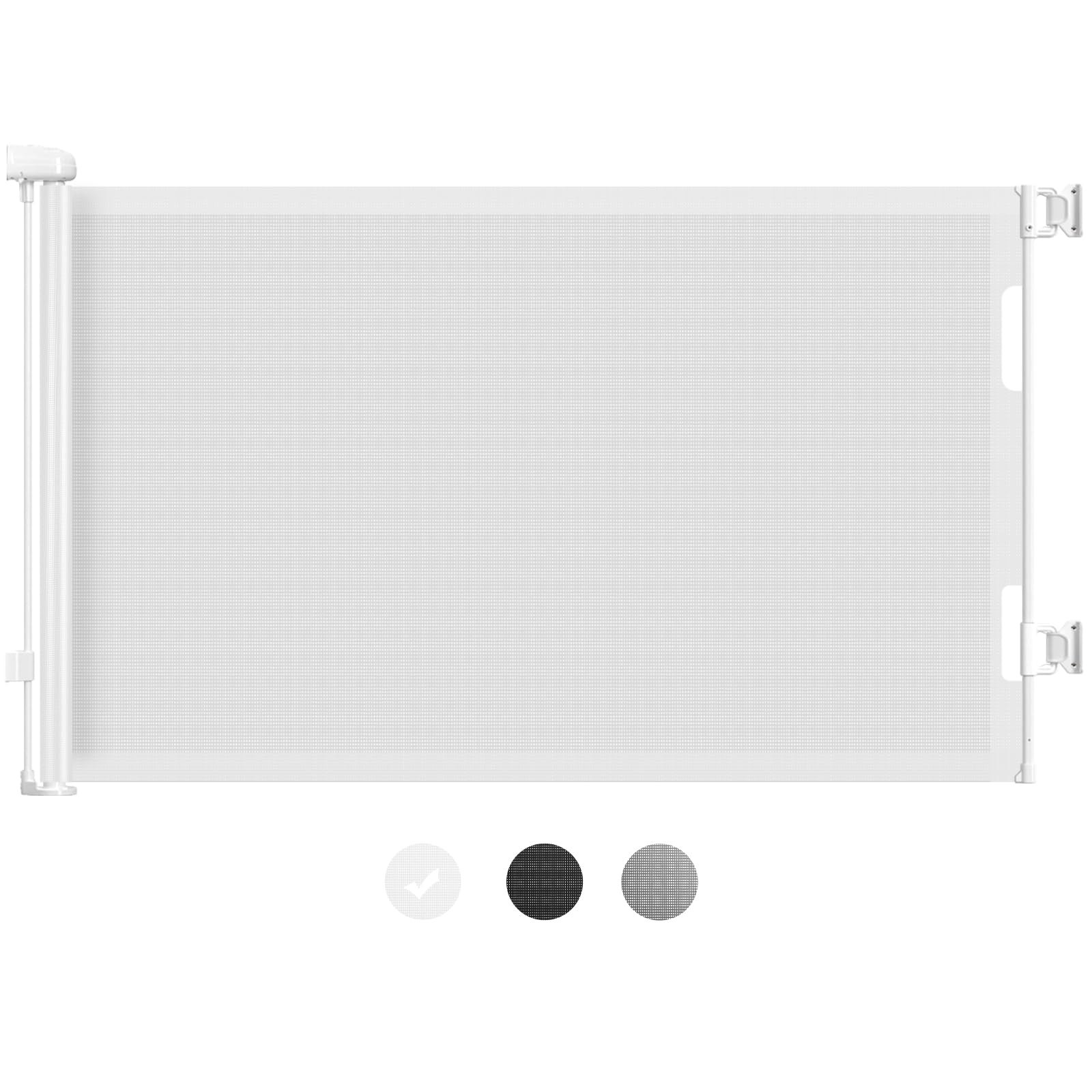 HAMOPY retractable gate 71-inch wide for wide entryways and stairs, enhancing safety for kids and pets.