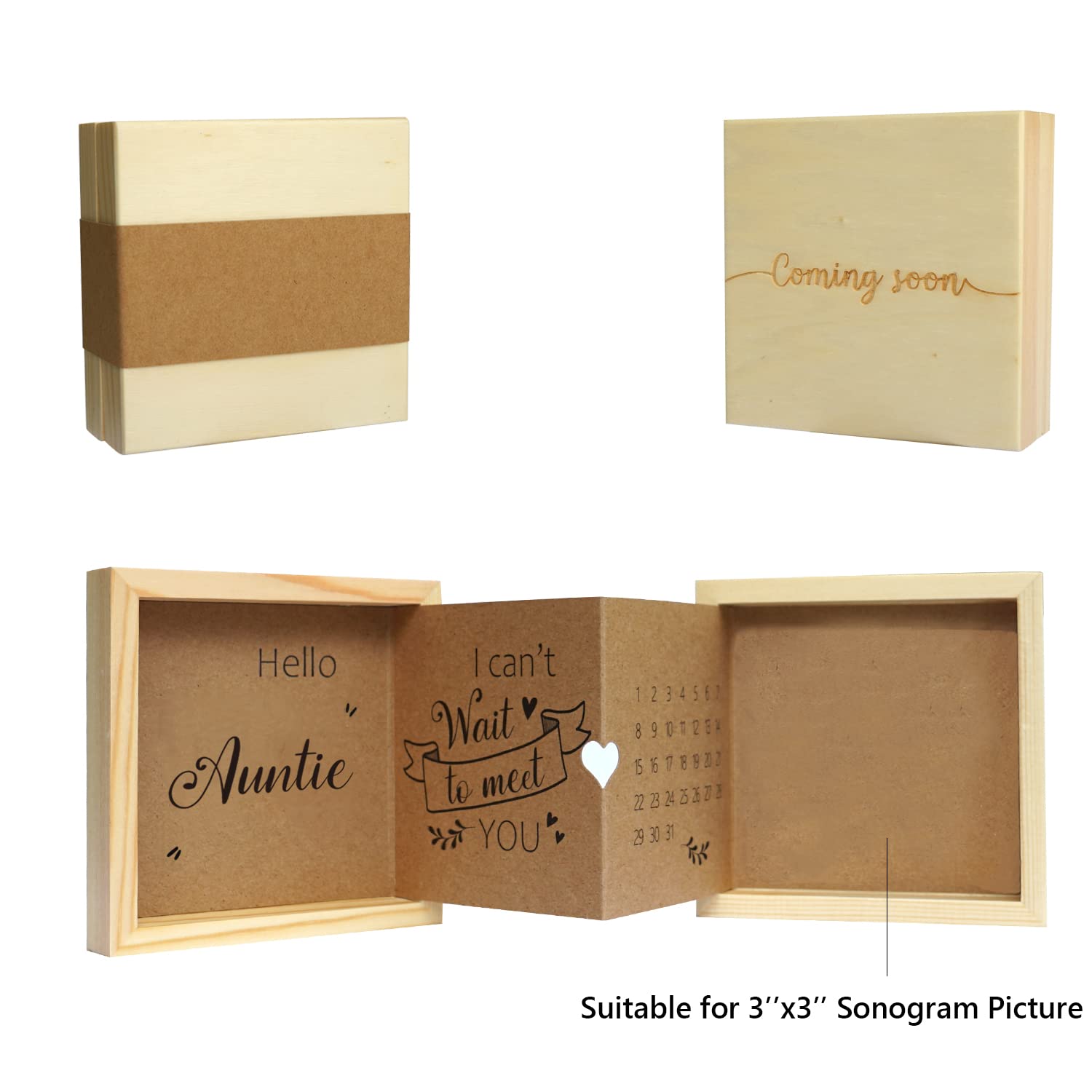 HAMUIERS includes double-sided tape and a black sticker for secure photo placement.